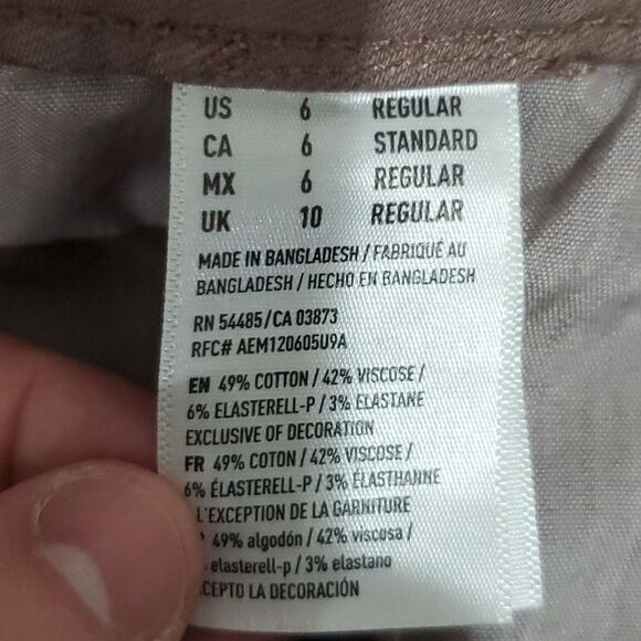 𝅺american Eagle light purple super stretch X 29x29 size 6 jeggings - Picture 8 of 8